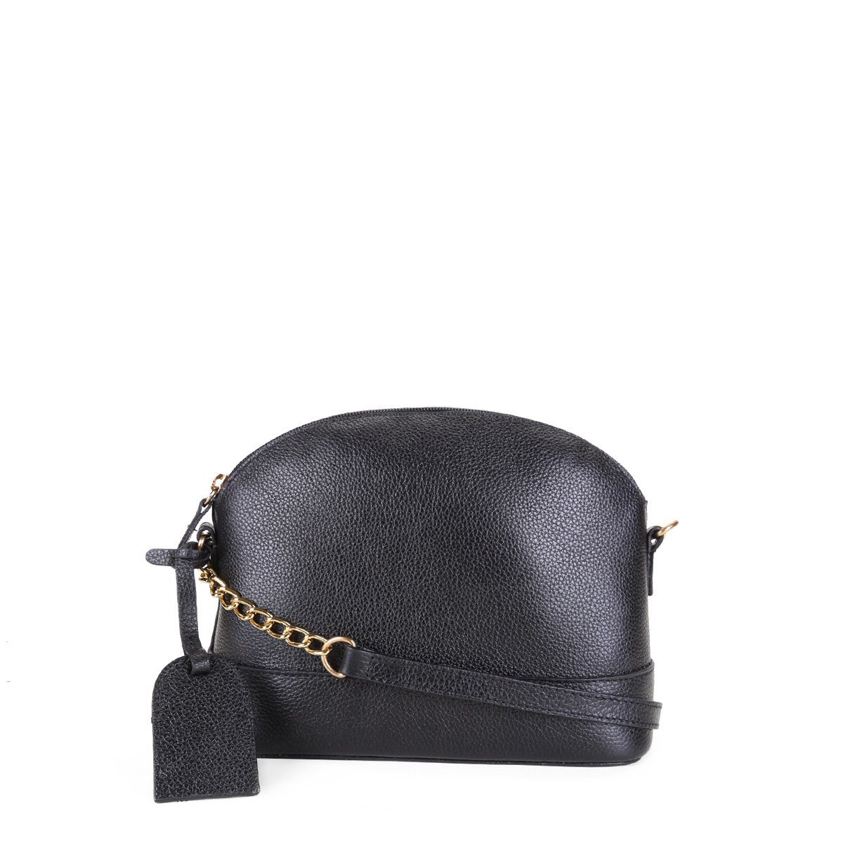 Bolsa Couro Shoestock Transversal Meia Lua Feminina - Preto Menor preço em Bolsa Couro Shoestock Transversal Meia Lua Feminina - Preto