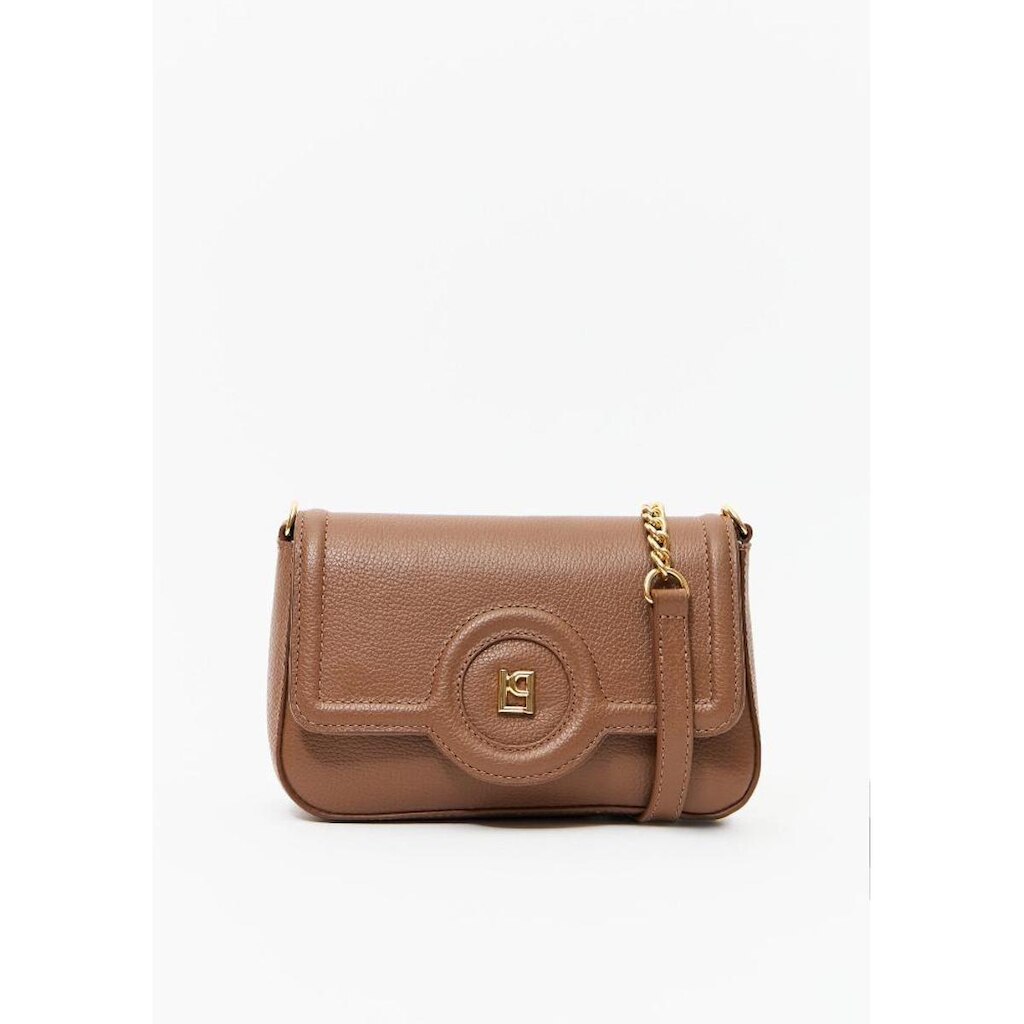 Bolsa Crossbody Com Enfeite Lp Couro