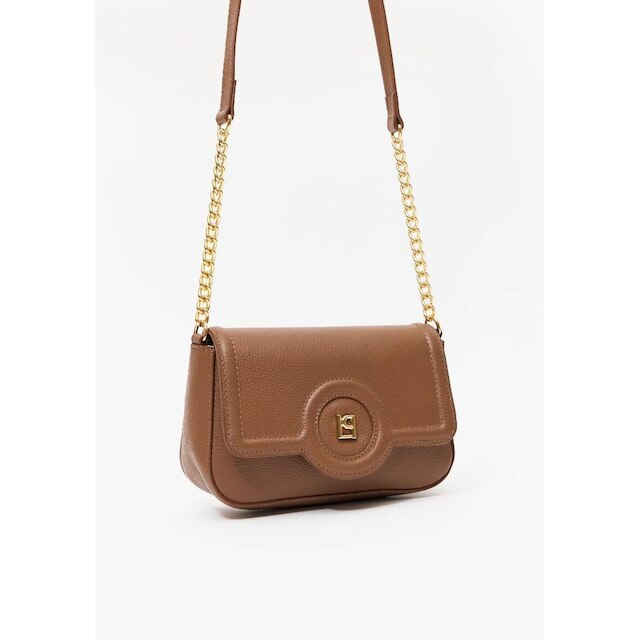 Bolsa Crossbody Com Enfeite Lp Couro