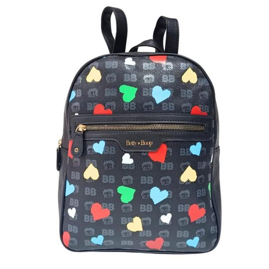 Bolsa de Costas Mochila BETTY BOOP BP2905 Preto e Colorido