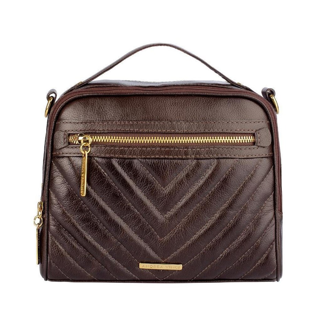 Bolsa De Mão Em Couro Lara Andrea Vinci Feminina