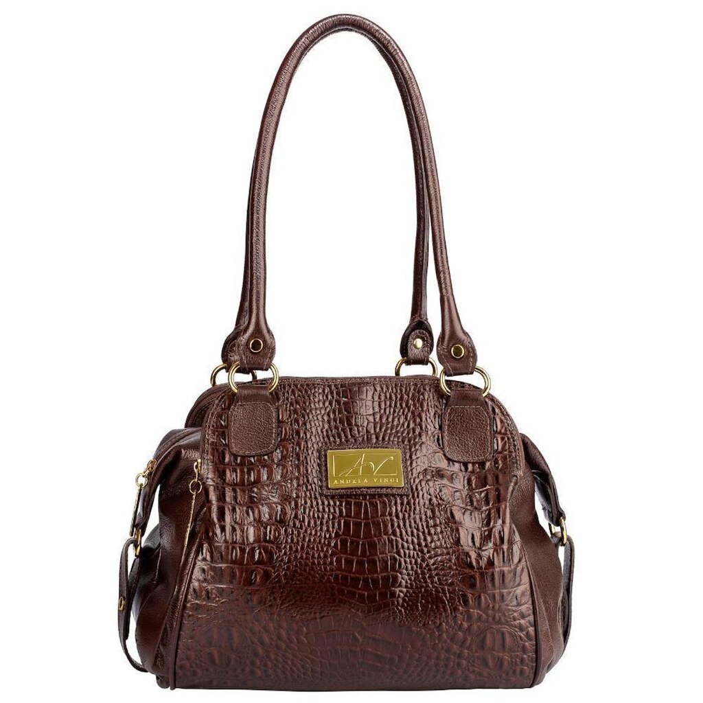 Bolsa de ombro em couro Simone