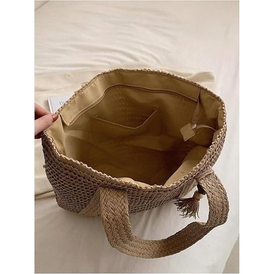 BOLSA DE PALHA FASHION SUMMER