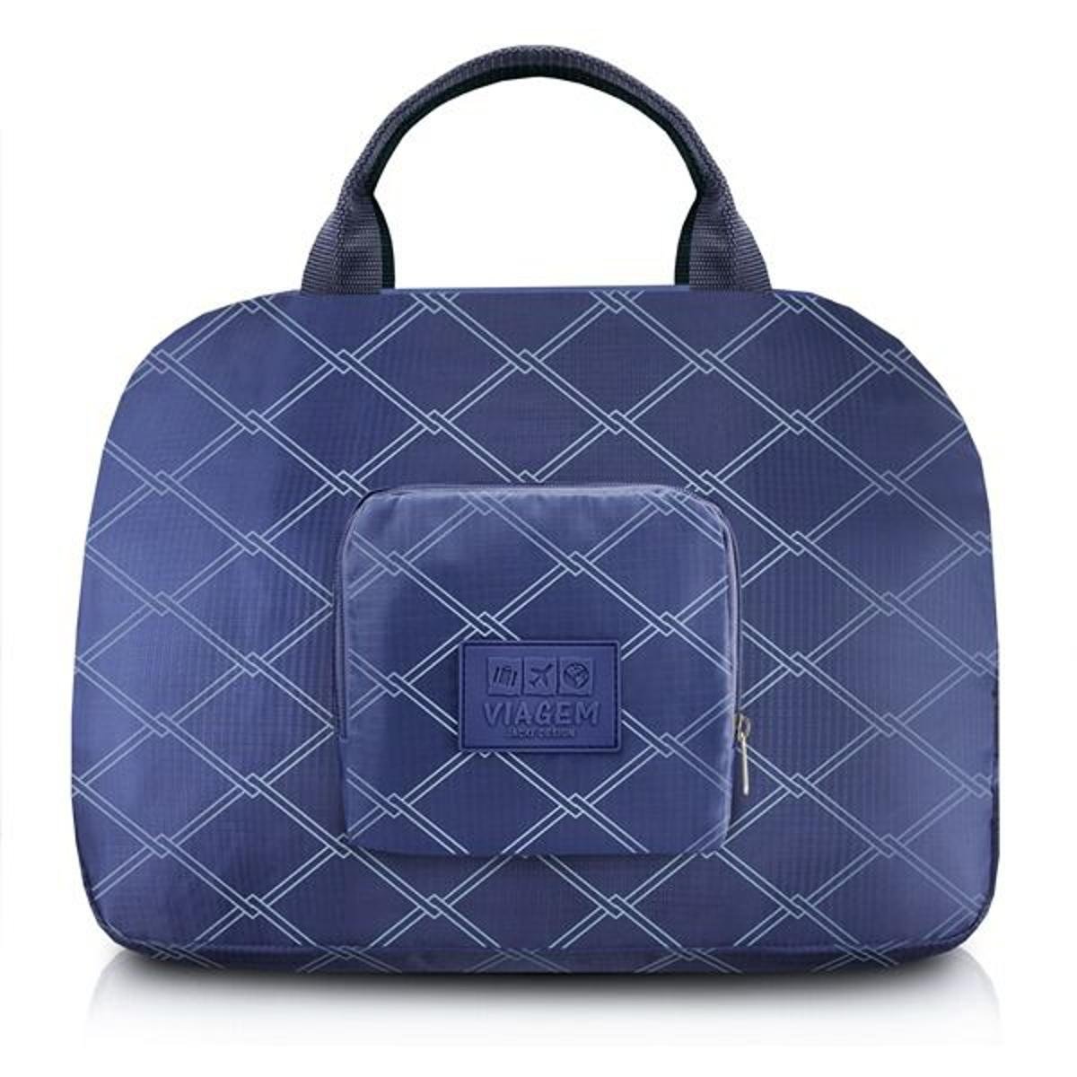 Bolsa de Viagem Jacki Design Dobrável Estampado - Azul Menor preço em Bolsa de Viagem Jacki Design Dobrável Estampado - Azul