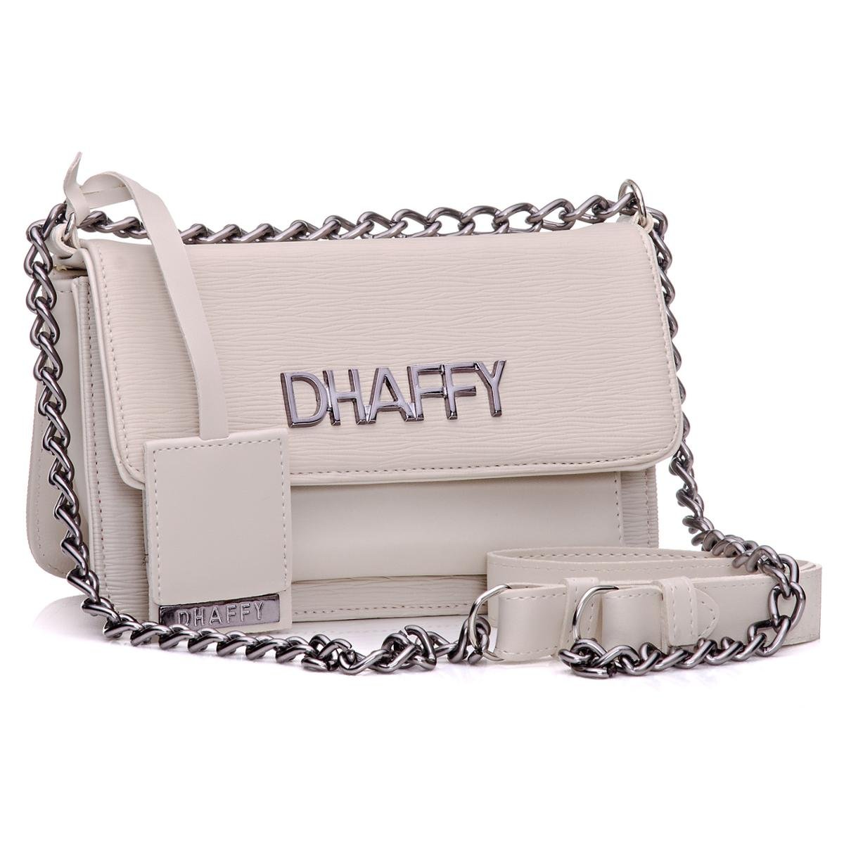 Bolsa Dhaffy Alça de Corrente Feminina Menor preço em Bolsa Dhaffy Alça de Corrente Feminina