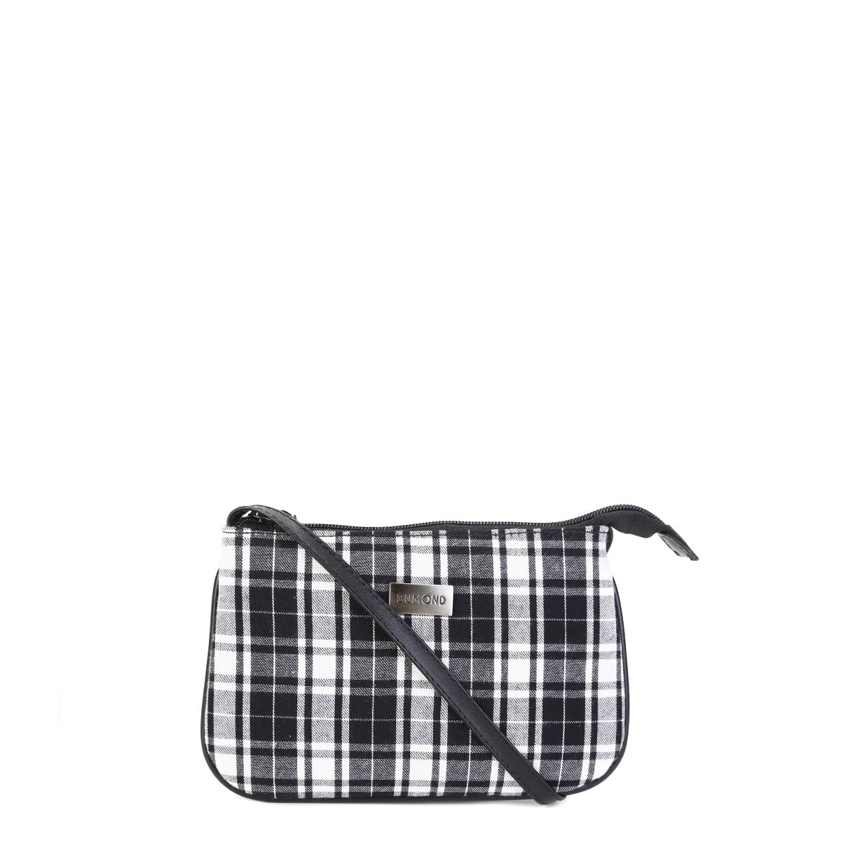 plaid mini bolsa