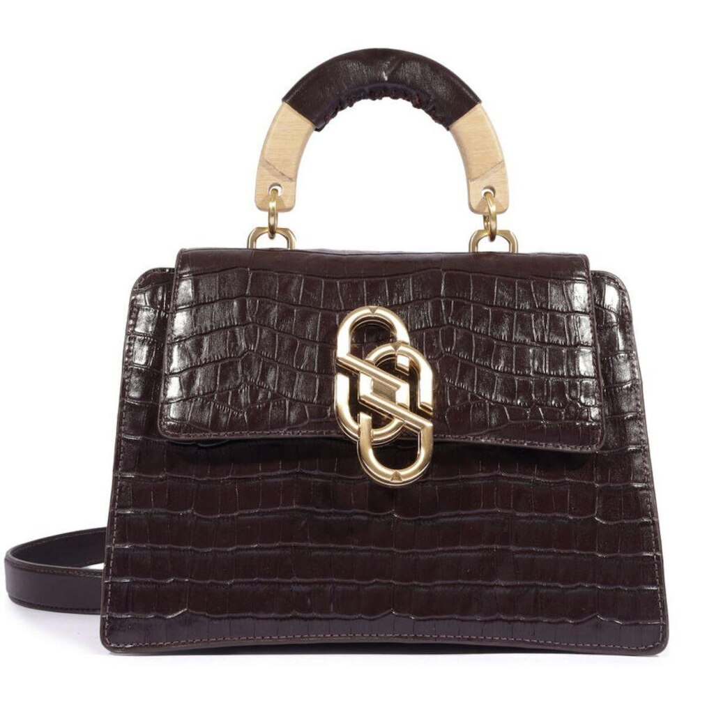 Bolsa Estruturada Croco Luxo Alça Elegante Lançamento Schutz