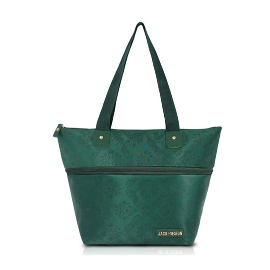 Bolsa Expansível Jacki Design Estampada - Verde