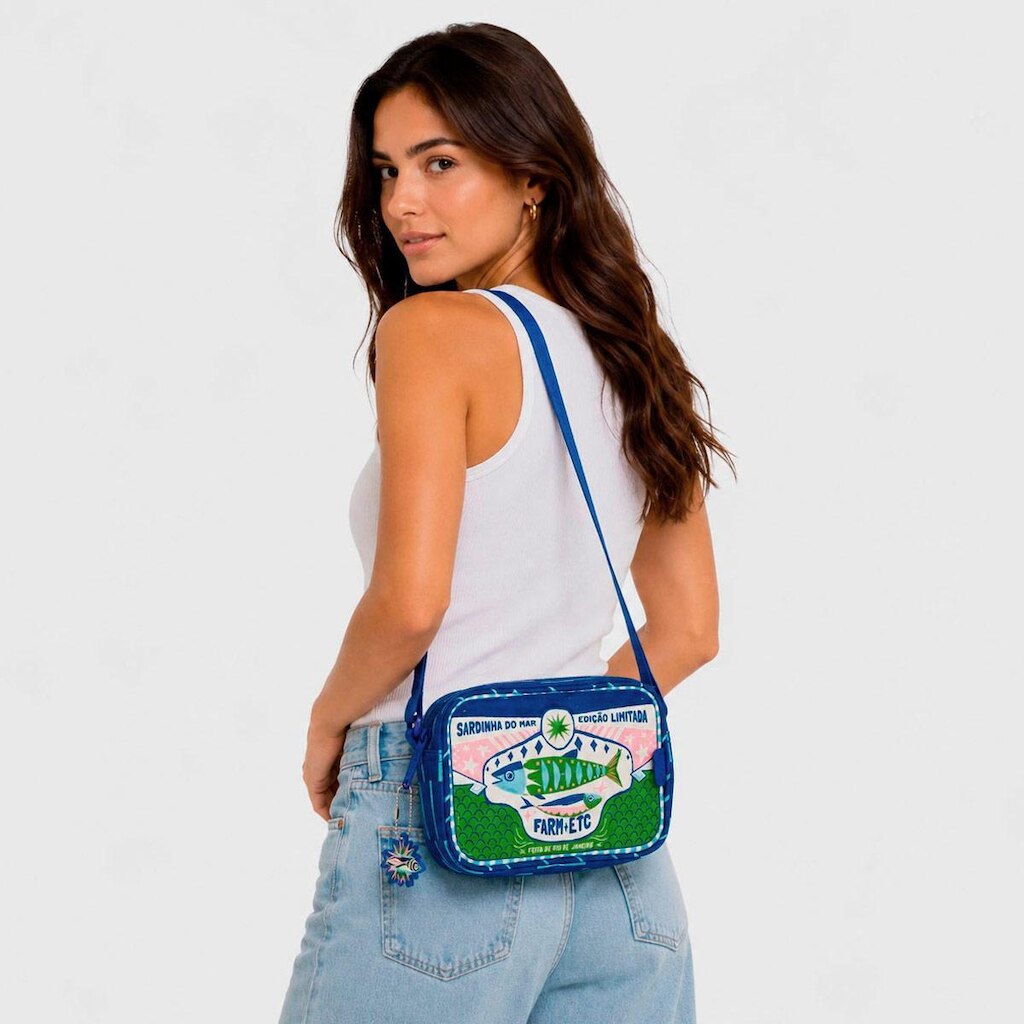 Bolsa Farm Chamego Rótulos Sardinhas Feminina