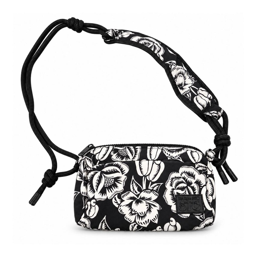 Bolsa Farm Quadrada Floral Cajú