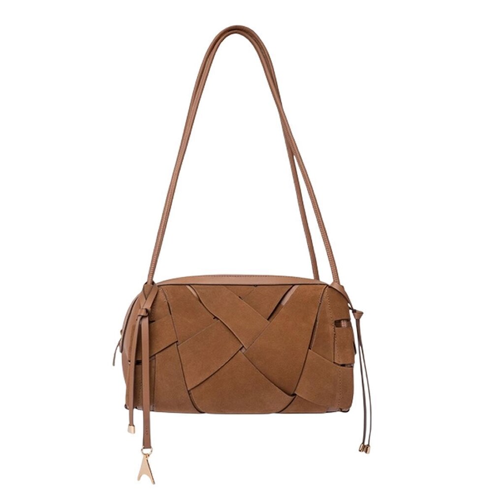 Bolsa Feminina Carrano Suede Leather Marrom - 8009