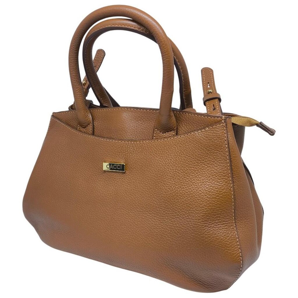 Bolsa Feminina Casual Couro De Mão Elegante Pratica Cacci