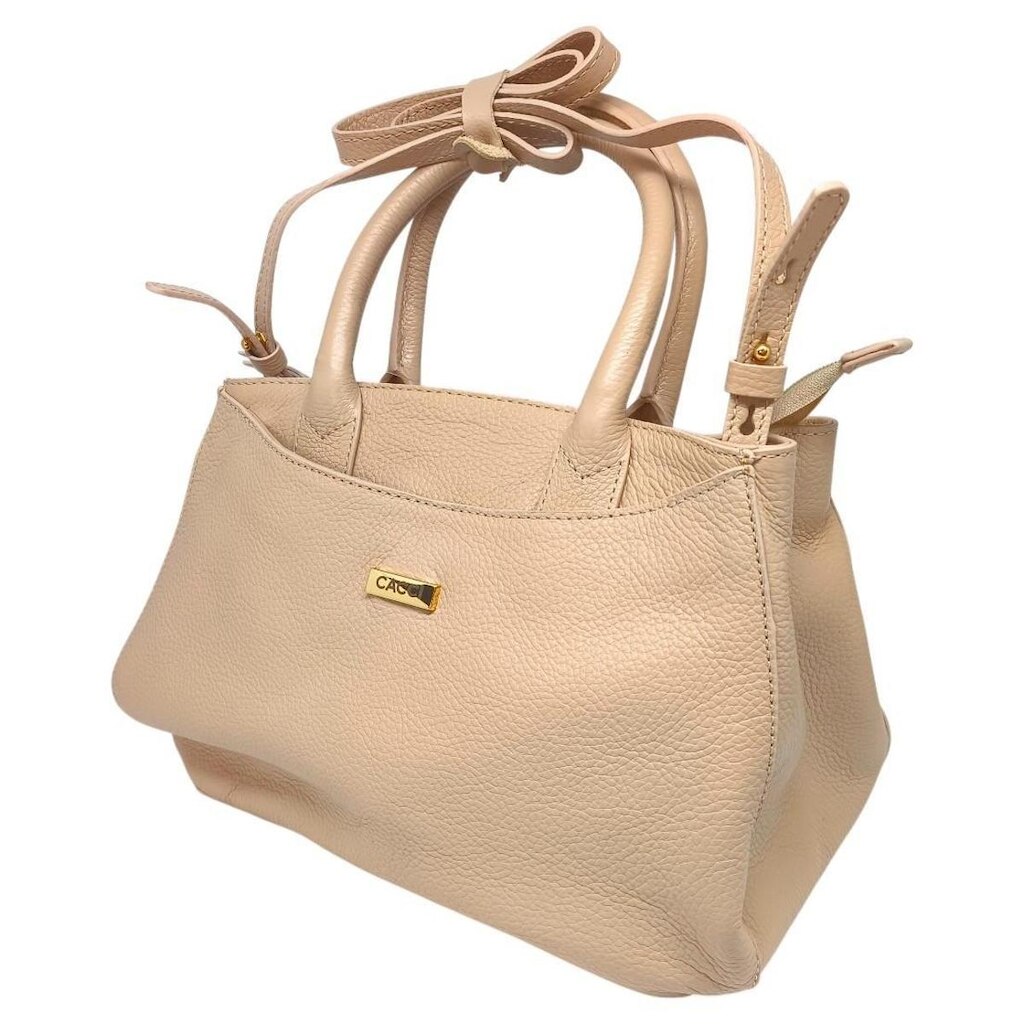 Bolsa Feminina Casual Couro De Mão Elegante Pratica Cacci