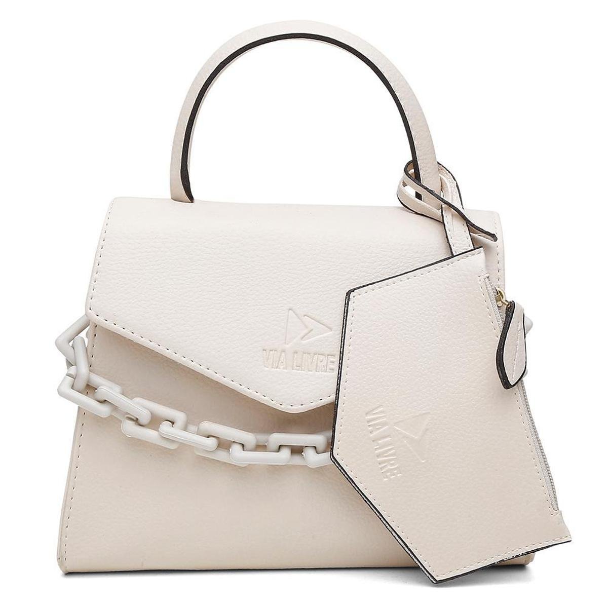 Bolsa Feminina Correntes Eventos Festas Leve Elegante - Bege Menor preço em Bolsa Feminina Correntes Eventos Festas Leve Elegante - Bege