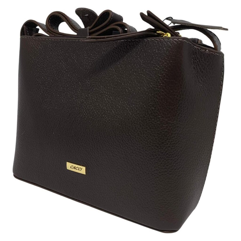 Bolsa Feminina Couro Alça Transversal Elegante Moderna Cacci