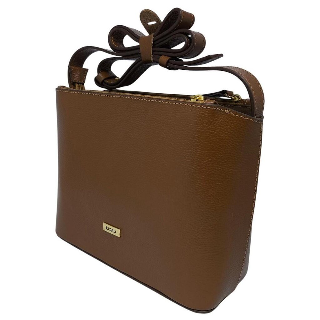 Bolsa Feminina Couro Alça Transversal Elegante Moderna Cacci