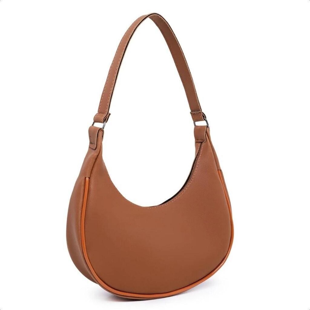 Bolsa Feminina De Ombro E Mão Transversal Meia Lua Moda Sofisticada Elegante Casual