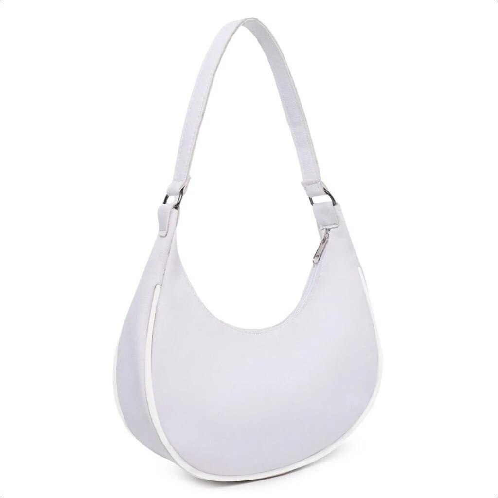 Bolsa Feminina De Ombro E Mão Transversal Meia Lua Moda Sofisticada Estilosa Elegante Casual