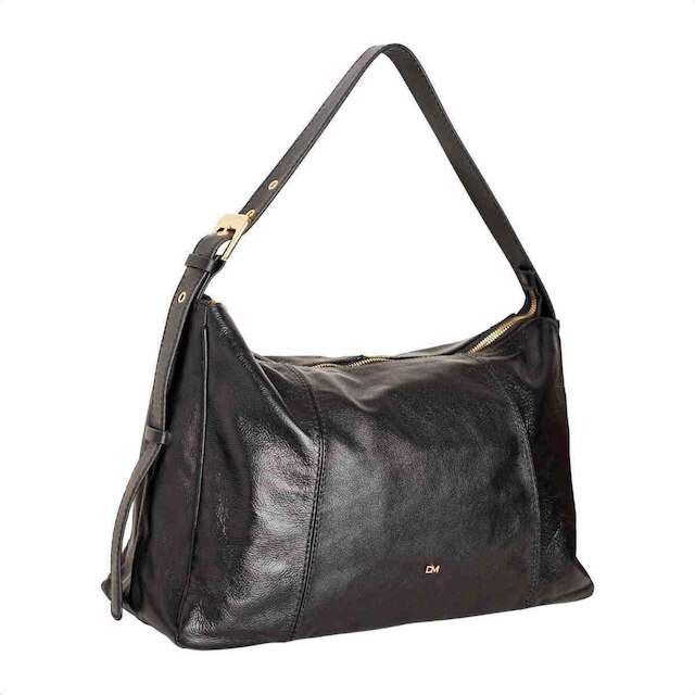 BOLSA FEMININA DM HOBO TRANSVERSAL PRETA