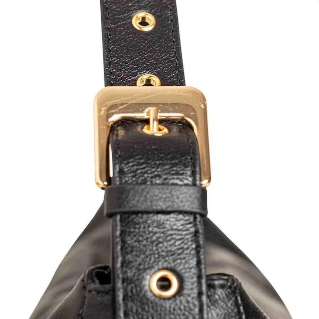 BOLSA FEMININA DM HOBO TRANSVERSAL PRETA