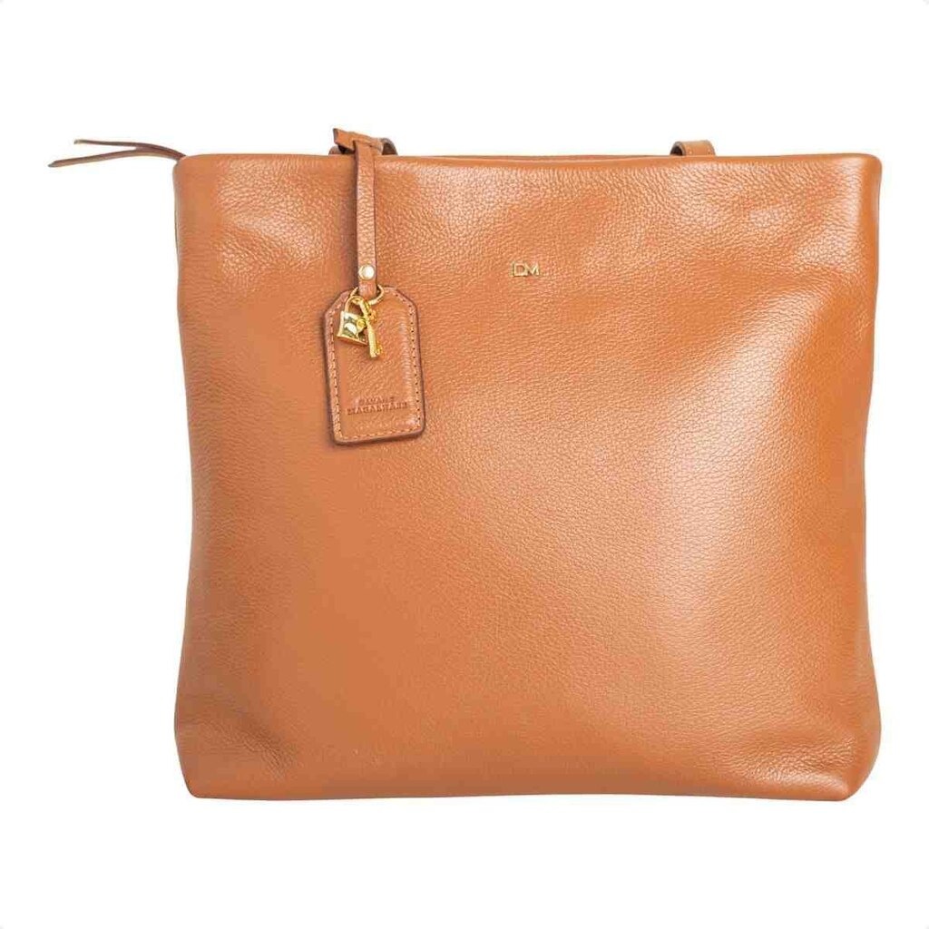 BOLSA FEMININA DM SHOPPING BAG TRANSVERSAL DE COURO