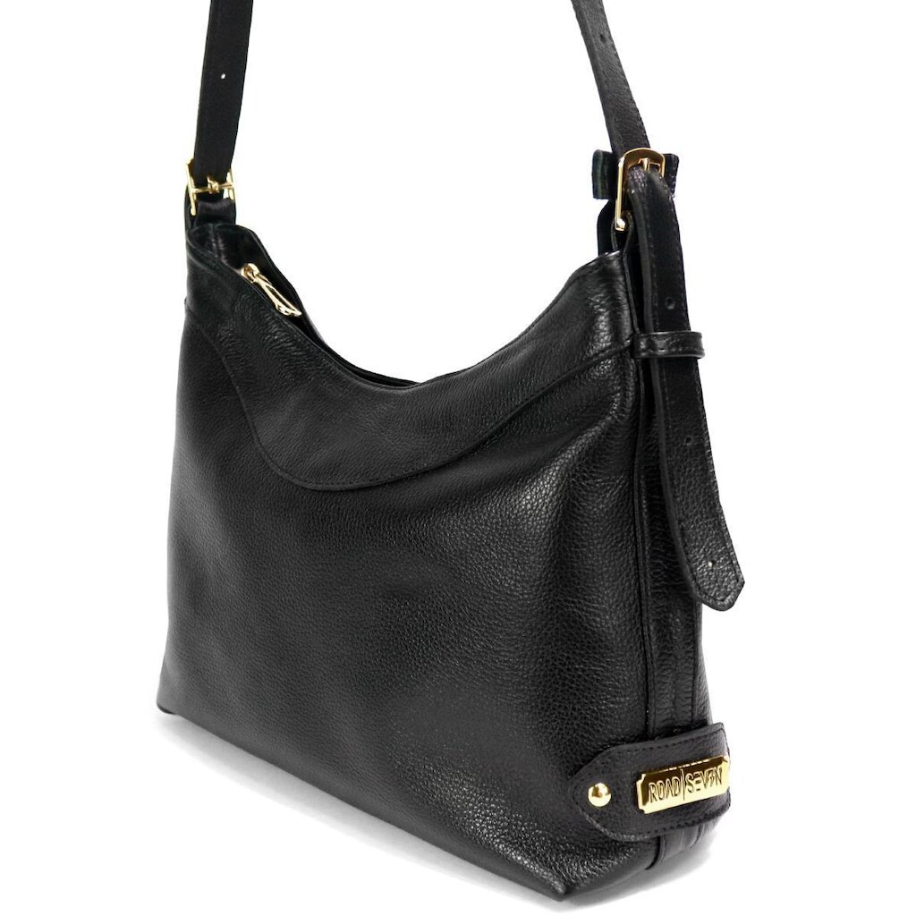 Bolsa Feminina em Couro Legitimo Sacola Média Alça de Ombro e Transversal Road Seven
