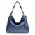 BOLSA FEMININA EM COURO TIRACOLO DENIN "MARLIZE FORTES" - Azul