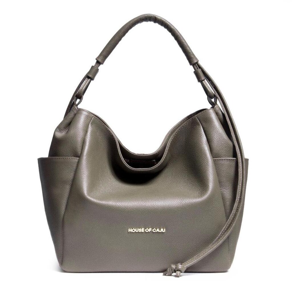 BOLSA FEMININA EM COURO TIRACOLO VERDE "IARA BALLARDIN"
