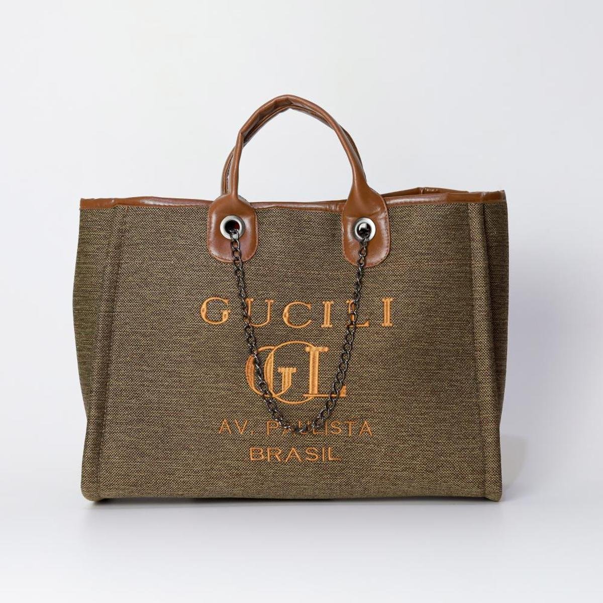 Bolsa Feminina Estilo Sacola Grande E Pratica Moda Luxo Divisória Interna Forrada Em Cetim Mulher - Verde Menor preço em Bolsa Feminina Estilo Sacola Grande E Pratica Moda Luxo Divisória Interna Forrada Em Cetim Mulher - Verde