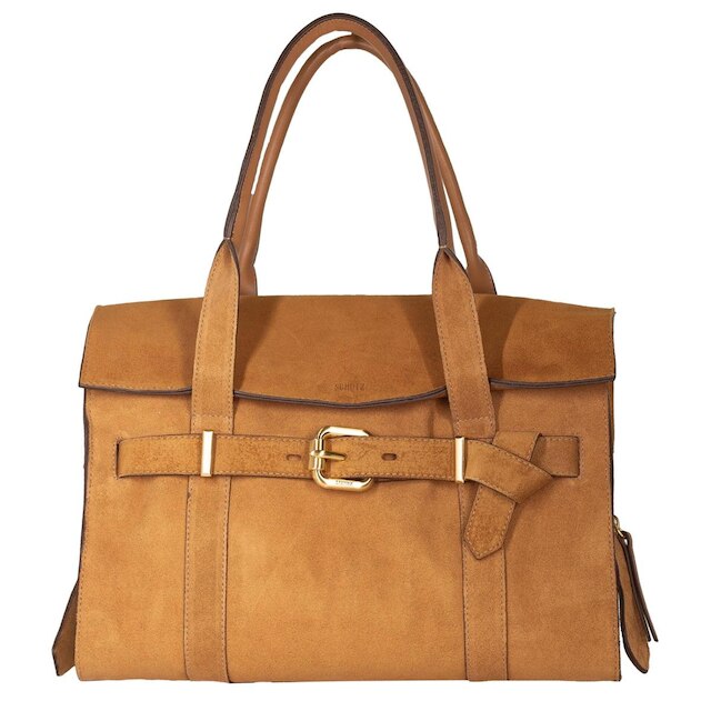 Bolsa Feminina Grande Schutz Casual Shopping Kelsey Couro Camurça