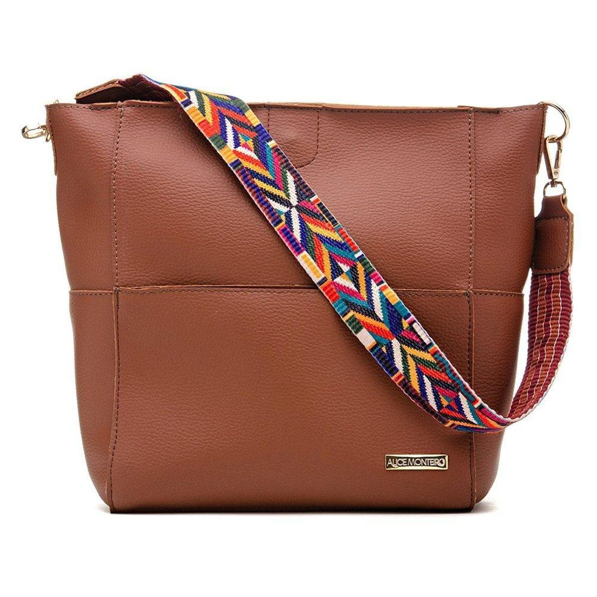 Bolsa Feminina Las Vegas Alice Monteiro - Caramelo Menor preço em Bolsa Feminina Las Vegas Alice Monteiro - Caramelo