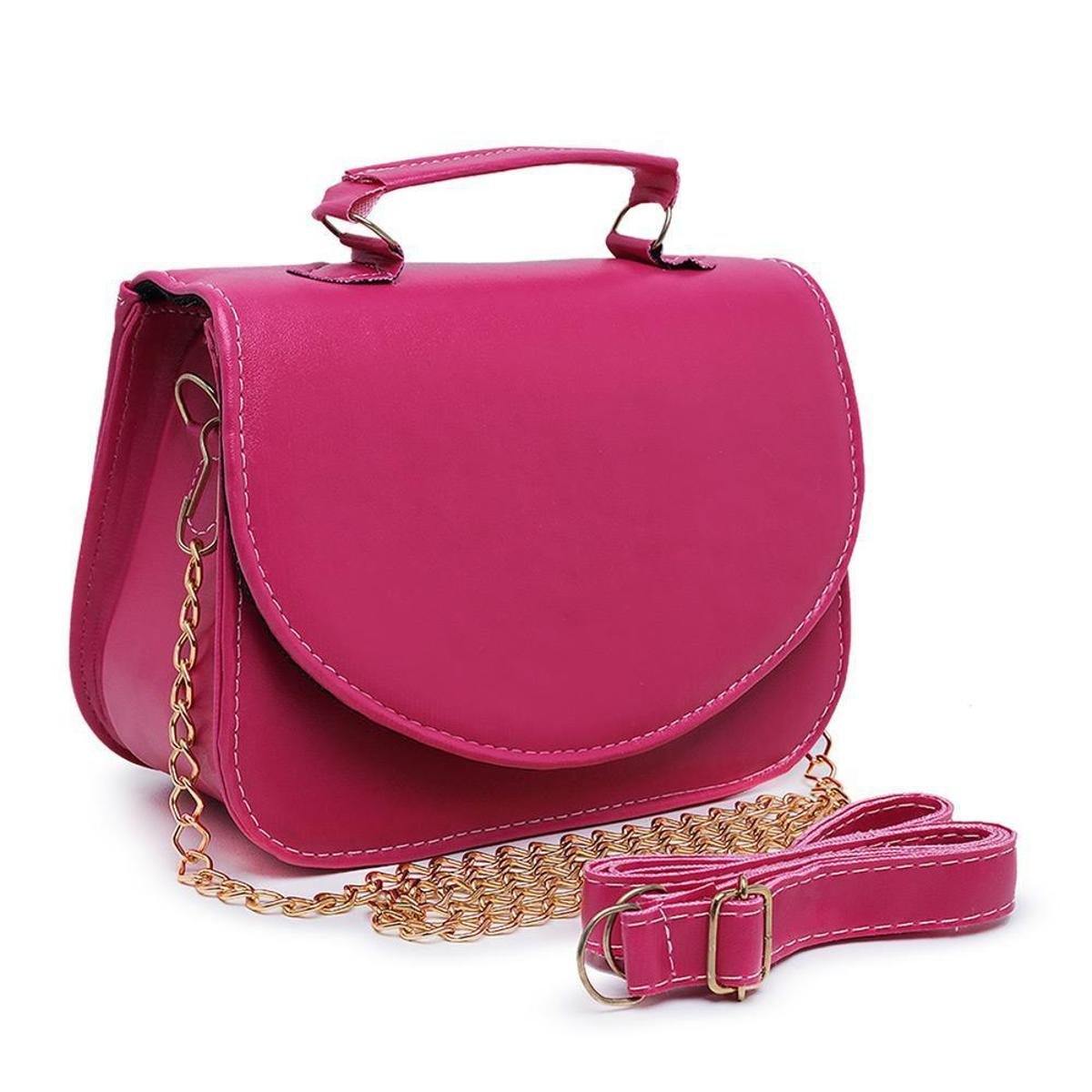 Bolsa Feminina Mini Bag Quadrada Transversal Corrente Menor preço em Bolsa Feminina Mini Bag Quadrada Transversal Corrente