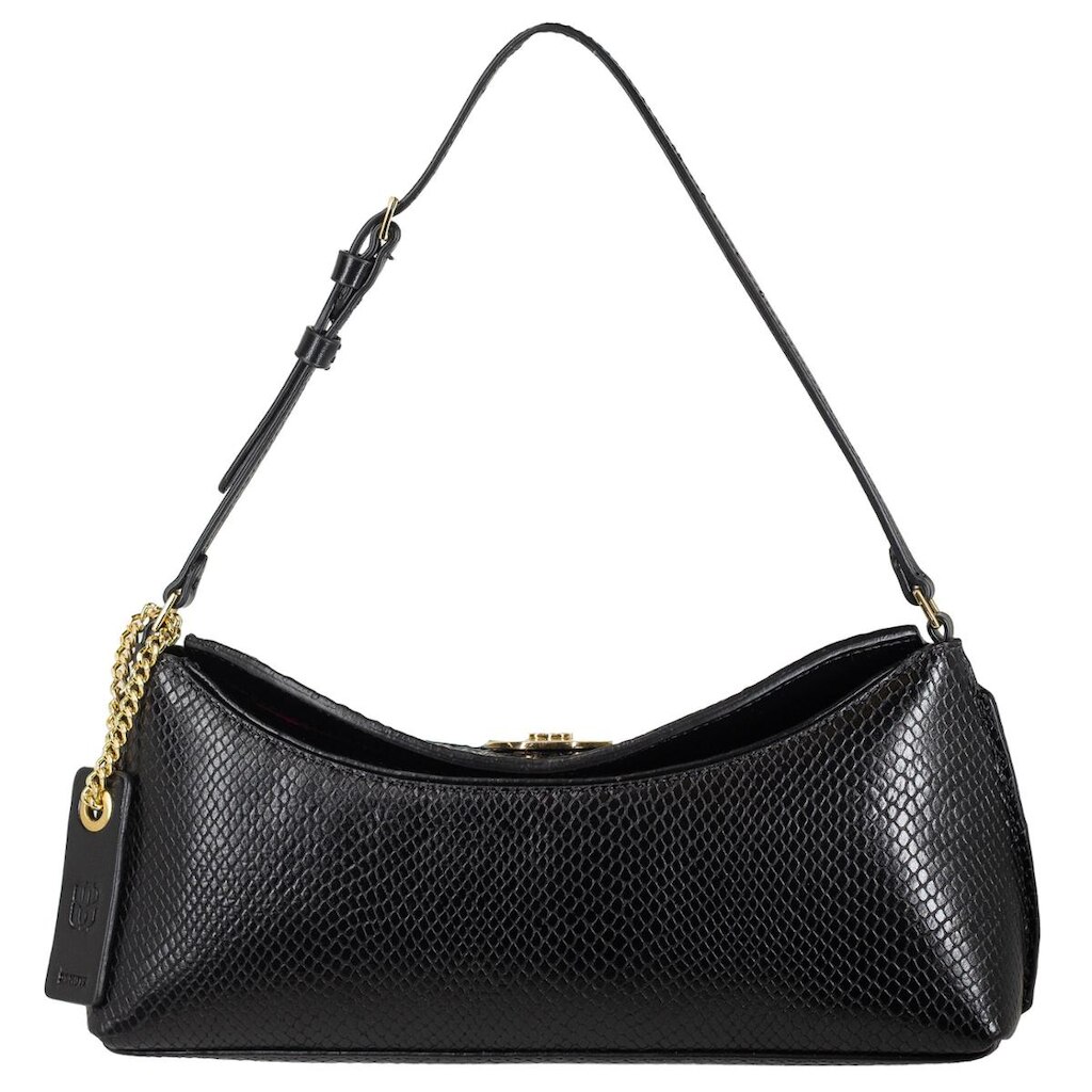 Bolsa Feminina Pequena Schutz Shoulder Zoe Couro Croco Alça Fina Ajustável