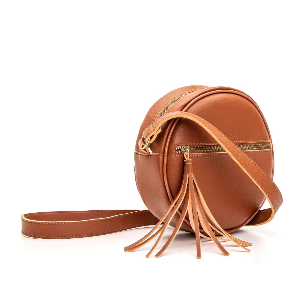 brown round bolsa