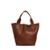 Bolsa Feminina Saco Couro Ombro Botões Estilo Clássica - Marrom