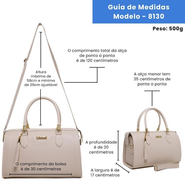 Bolsa Feminina Tira Colo 8130 Estilosa Moda Macia Schiareli