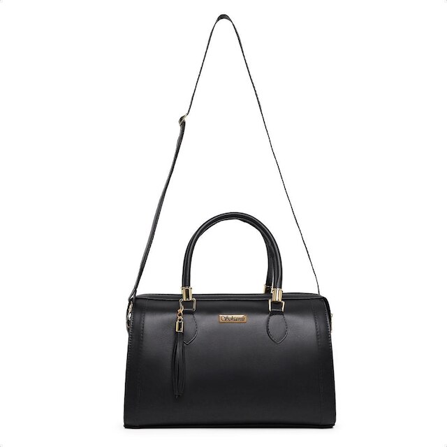 Bolsa Feminina Tira Colo 8130 Preta Moda Macia Schiareli