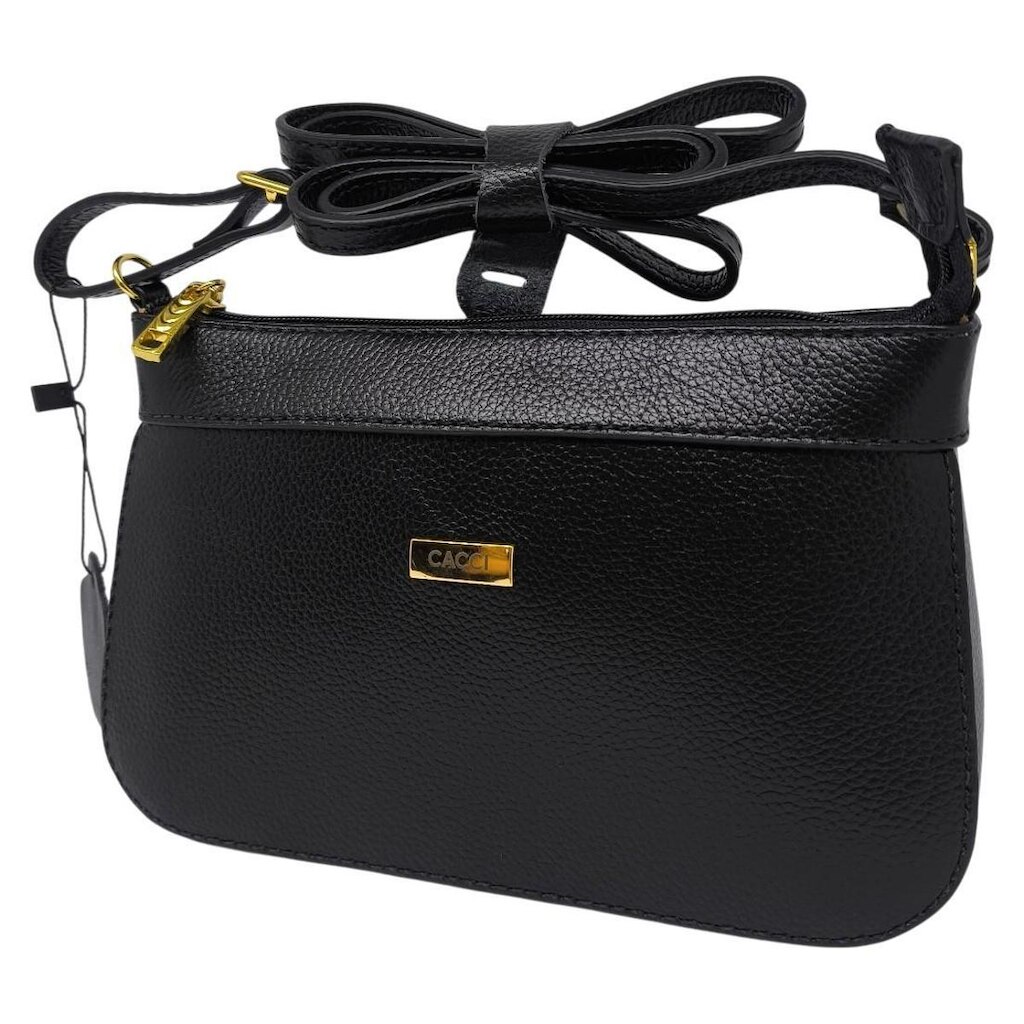 Bolsa Feminina Tira de Transversal Fecho Pratico Couro Cacci
