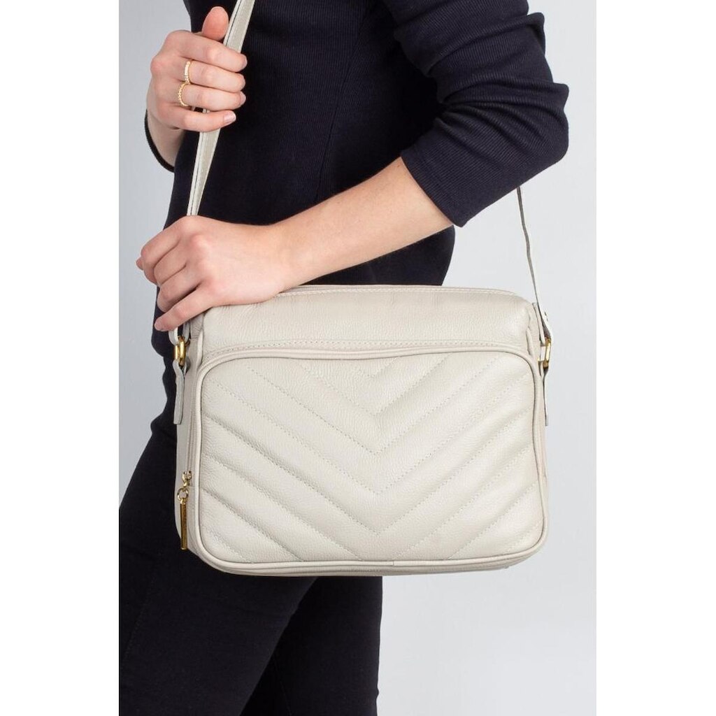Bolsa feminina tiracolo de couro Anita