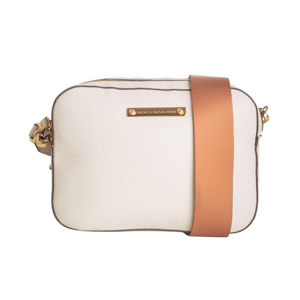 BOLSA FEMININA TRANSVERSAL DAYANE MAGALHÃES OFF WHITE
