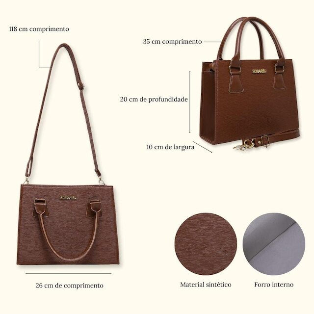 Bolsa Feminina Transversal Tira Colo Moderna Linda Com Alça Removivel Sch 8155