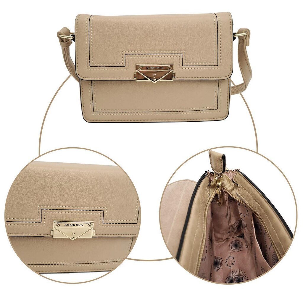 BOLSA FEMININA TRANSVERSAL TIRACOLO - GOLDEN FENIX