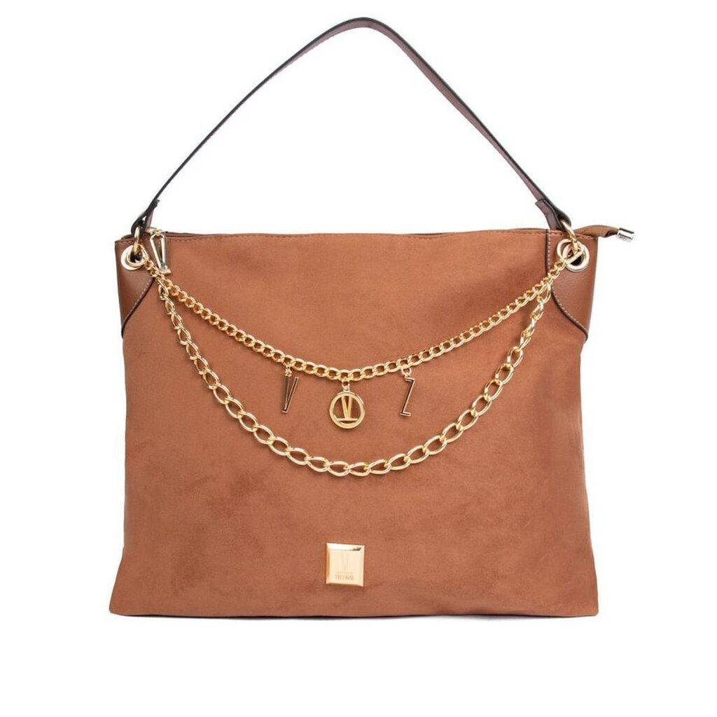 Bolsa Feminina Vizzano Grande Camurça Avelã