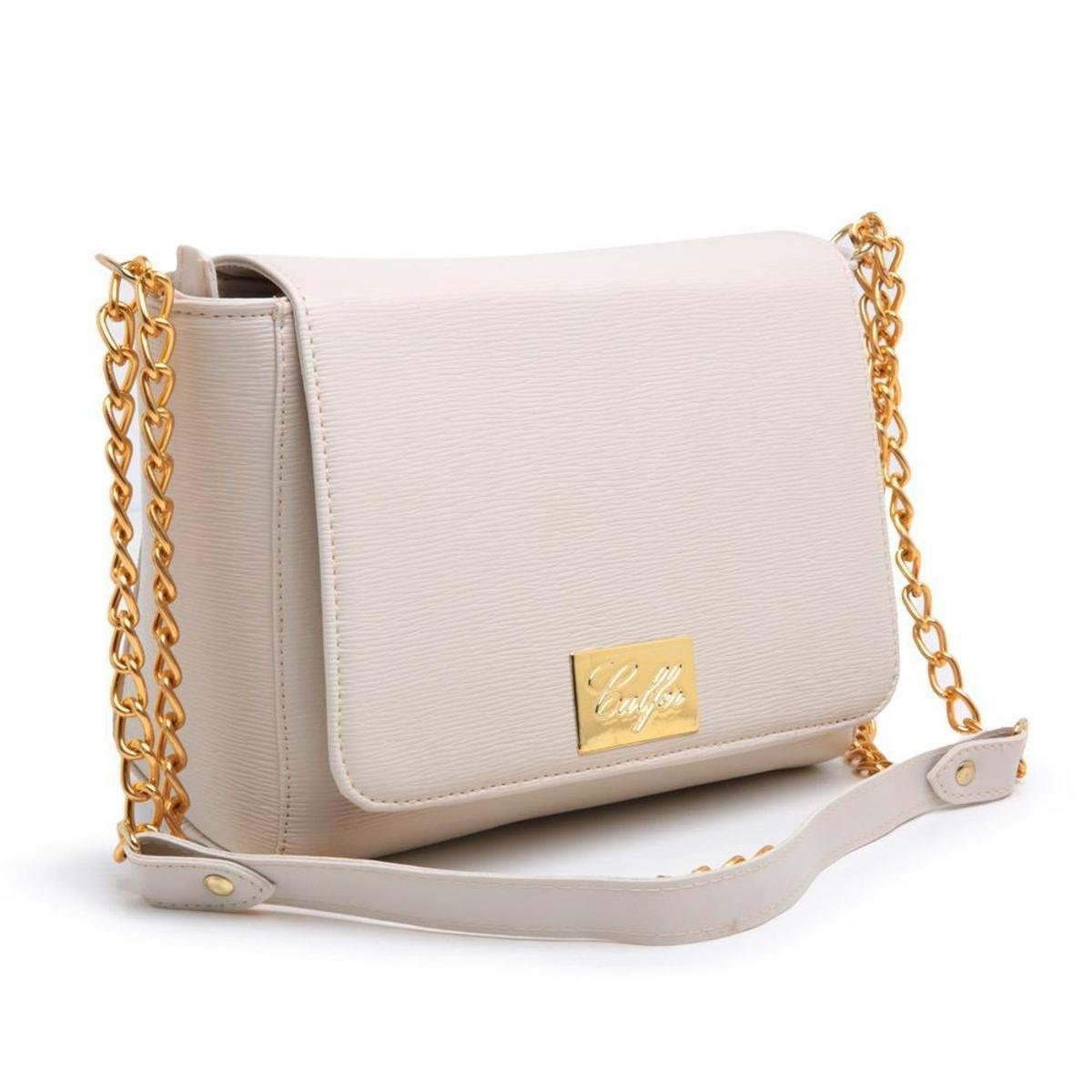 Bolsa Flap Transversal Feminina Alça em Corrente Com Ziper e Botão Magnético - Bege é ruim? Bolsa Flap Transversal Feminina Alça em Corrente Com Ziper e Botão Magnético - Bege é boa?