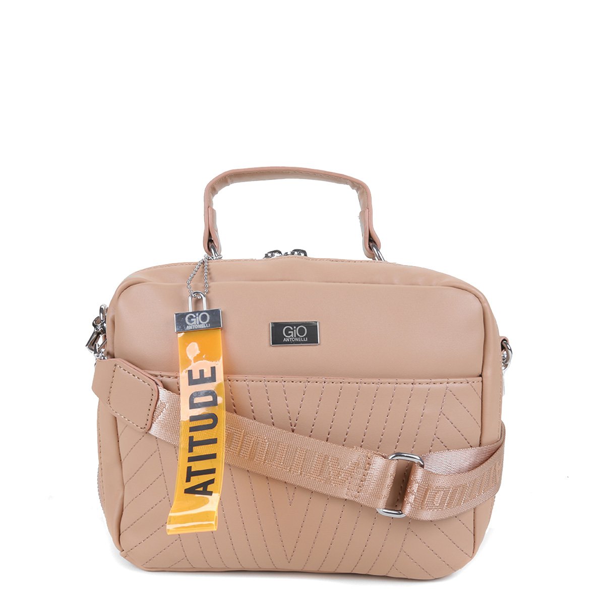 Bolsa Gio Antonelli Mini Bag Alça Transversal Feminina - Nude Menor preço em Bolsa Gio Antonelli Mini Bag Alça Transversal Feminina - Nude