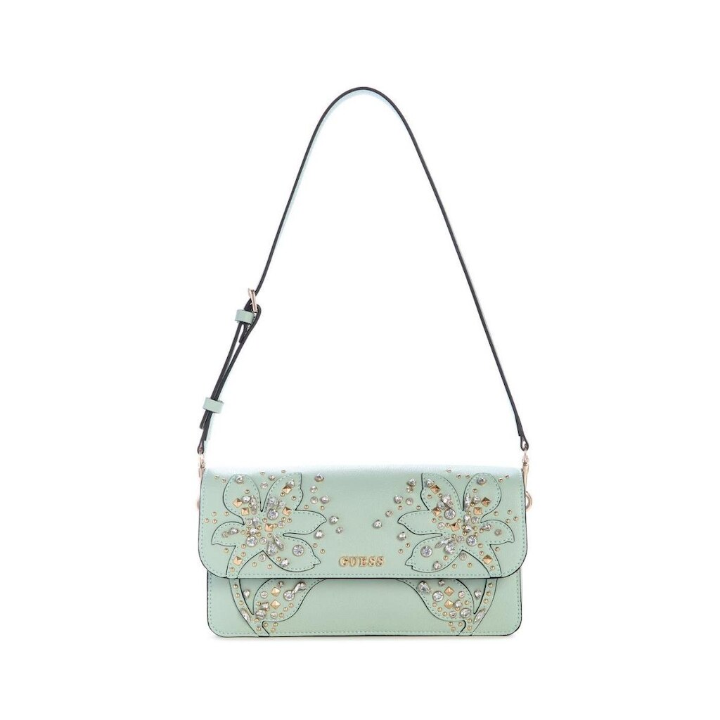Bolsa Guess Sadie Flap Shoulder Bag Verde Claro - EB811819