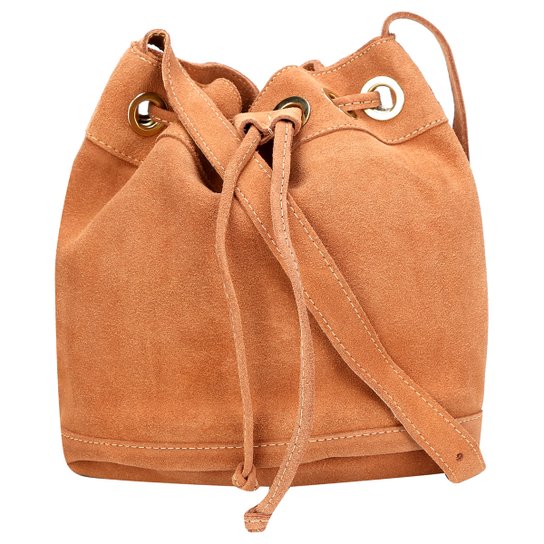 Bolsa Heloisa Medeiros Saco Básica - Caramelo