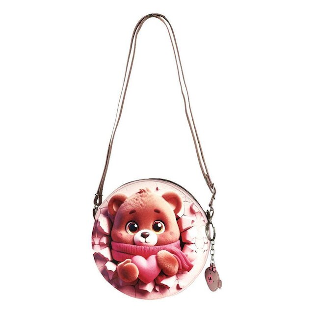 Bolsa Infantil Menina Criança Ursinho Redonda Magicc MI-226