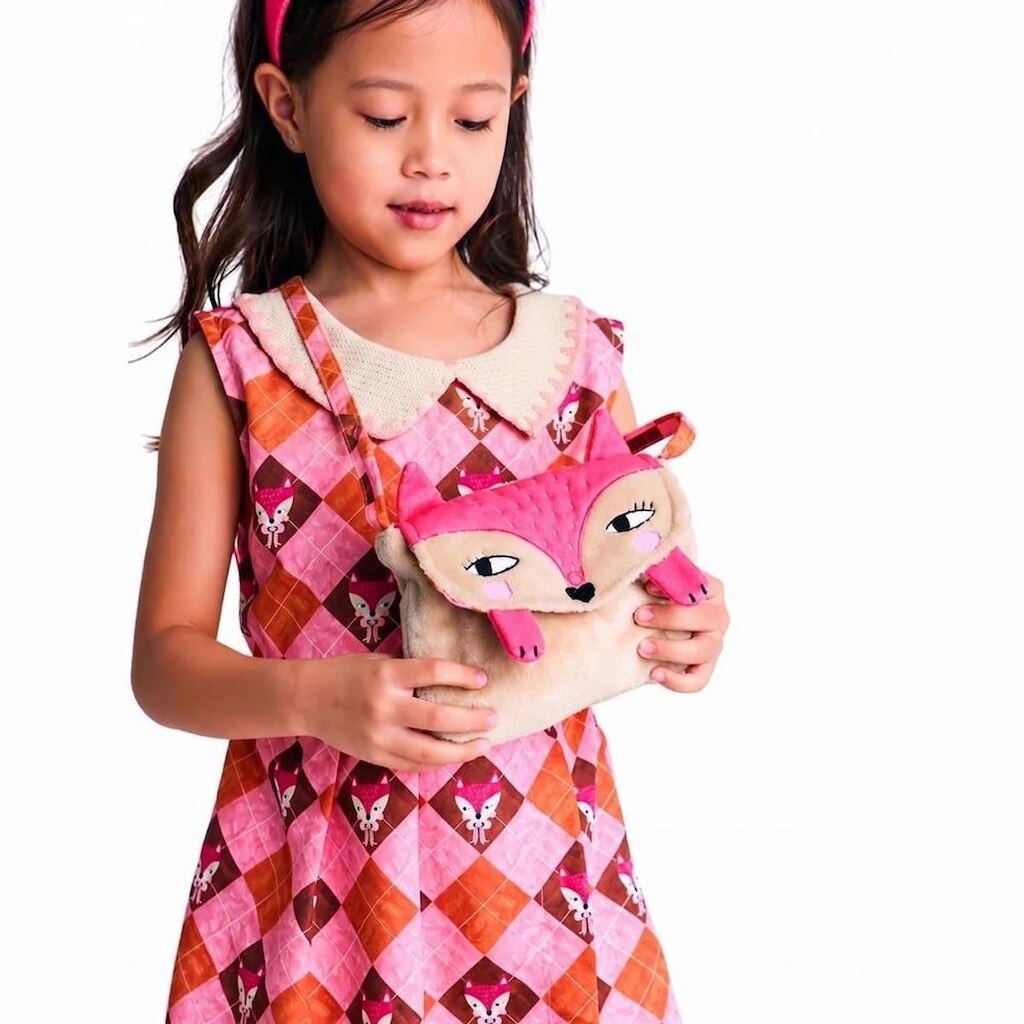 Bolsa Infantil Minha Fofura Alphabeto Marrom e Rosa Pink
