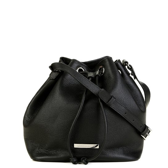 Bolsa Loucos & Santos Saco Color Alça Transversal Feminina - Preto
